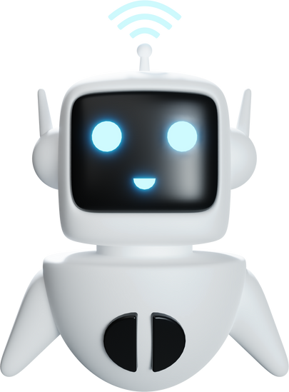 Robot 3d icon illustration